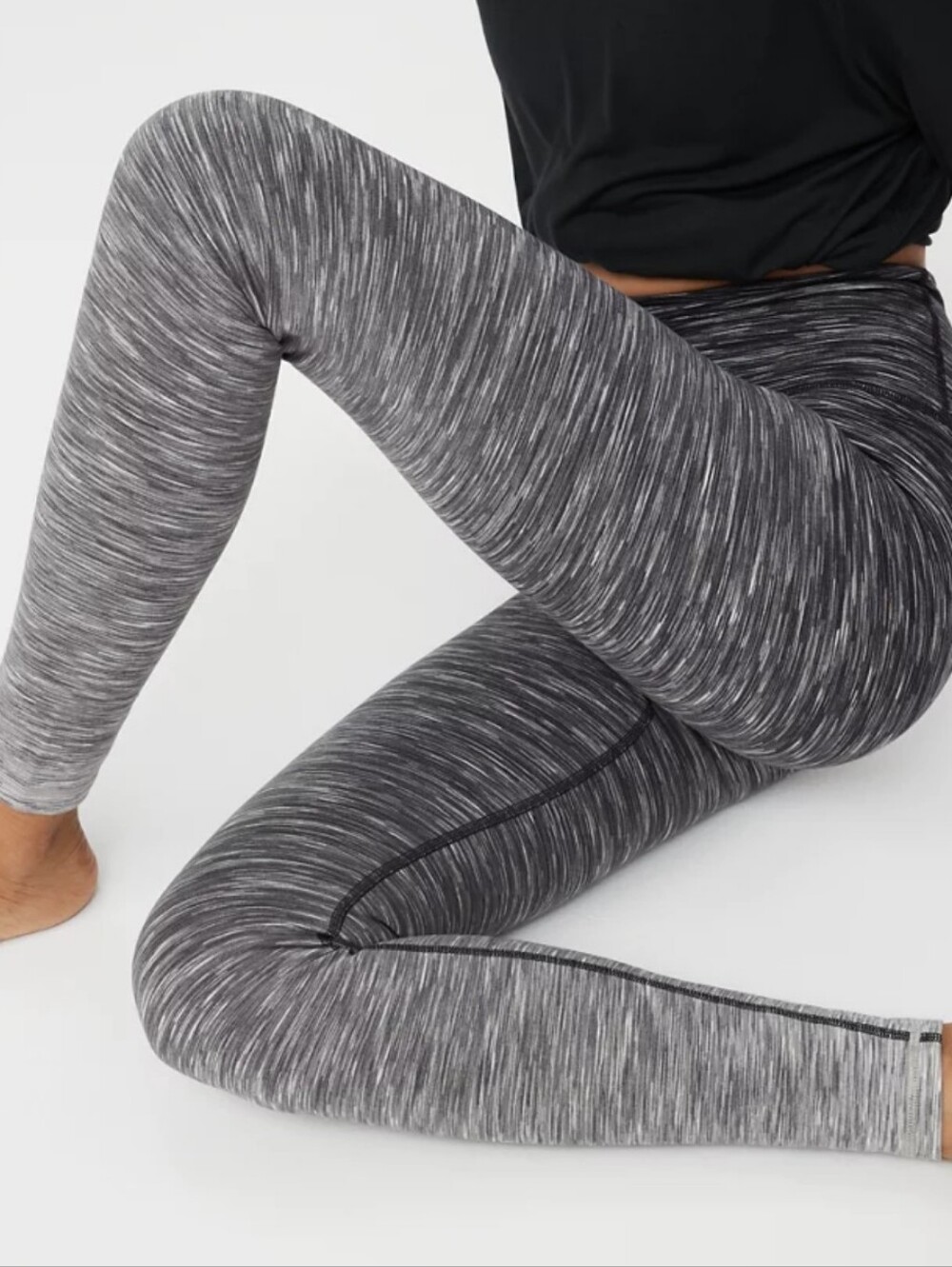 AERIE | OFFLINE Women's Grey Shadow Ombre The Hugger Hi-Rise Full Length Legging